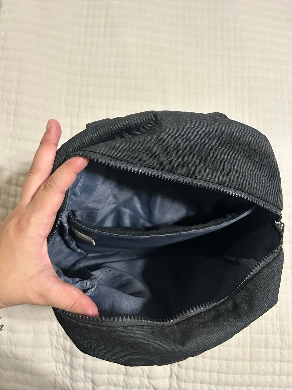 adidas Black Backpack Tote with Bold Vertical Logo